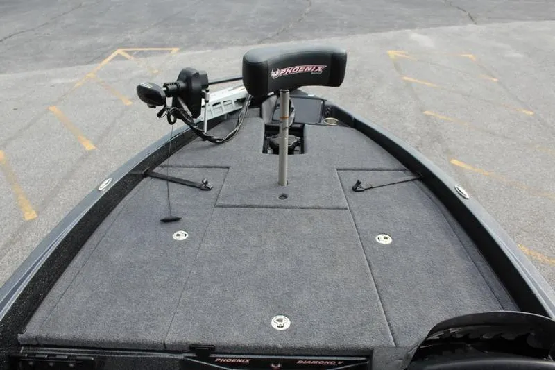 Slide: The Image of 2027 Phoenix 818 Pro boat deck with seating and fishing equipment. - 19
