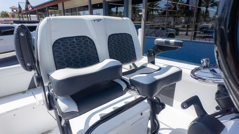 Slide: The Image of The 2026 Tidewater 232 LXF features modern, comfortable seating with stylish upholstery. - 16