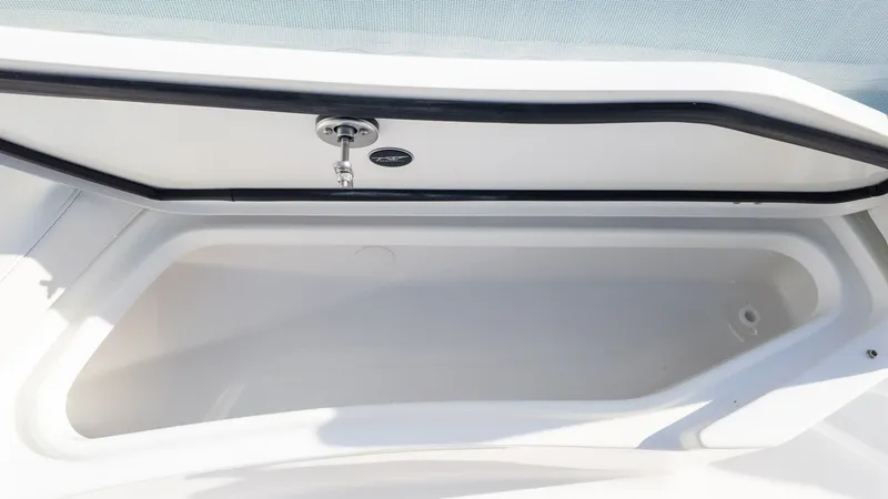 Slide: The Image of Bow storage compartment of the 2026 Tidewater 256 CC Adventure. - 23