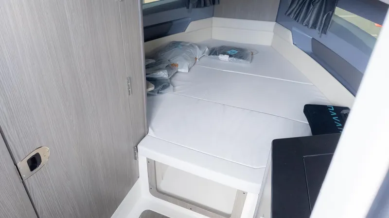 Slide: The Image of Interior of the 2026 Navan S30 featuring a sleeping area and modern finishes. - 33