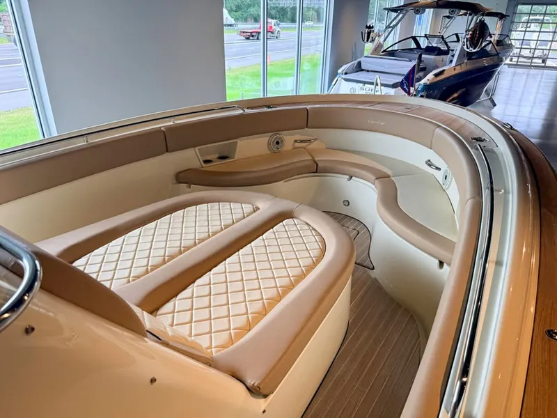 Slide: The Image of Chris-Craft Catalina 30 Heritage Edition 2024: Luxurious seating and elegant interior design. - 4