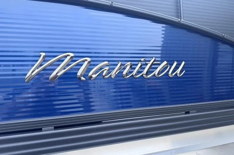 Slide: The Image of Manitou Aurora 23 SL SHP 2027 model, featuring sleek blue exterior design. - 18