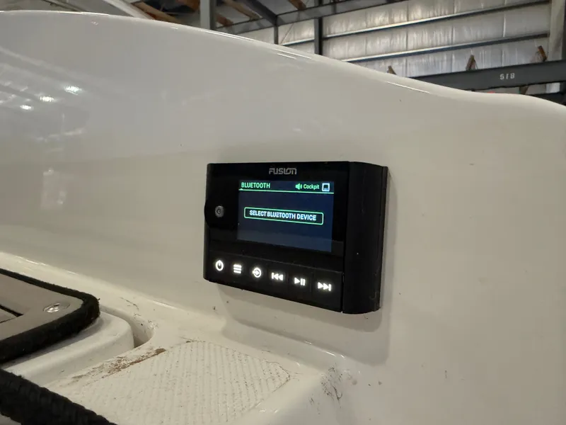 Slide: The Image of A Fusion audio system is installed in a Cobalt R30 boat. - 10