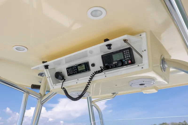 Slide: The Image of Albury Brothers 27 boat console with radio equipment, 2011 model. - 17