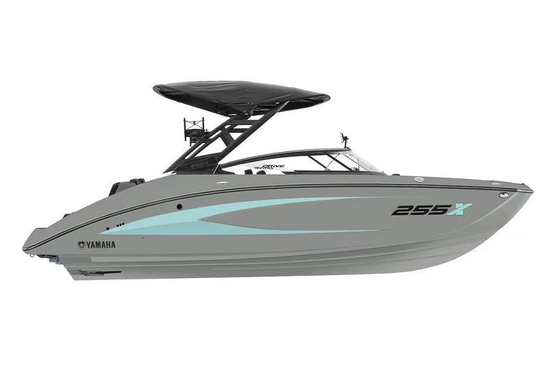 Slide: The Image of Manufacturer Provided Image: 2026 Yamaha Boats 255XD, sleek gray design with modern features and stylish accents. - 8