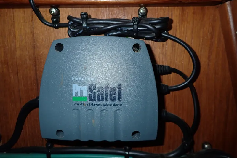 Slide: The Image of ProMariner ProSafe galvanic isolator on 2006 Island Packet 440 yacht. - 59