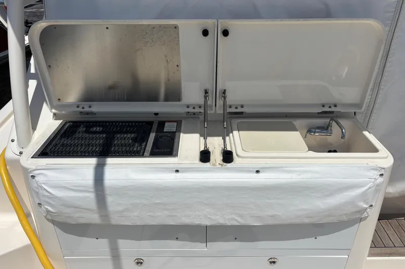 Slide: The Image of 2012 Pursuit 345 OS Electric Grill/Sink/Cutting Board - 19
