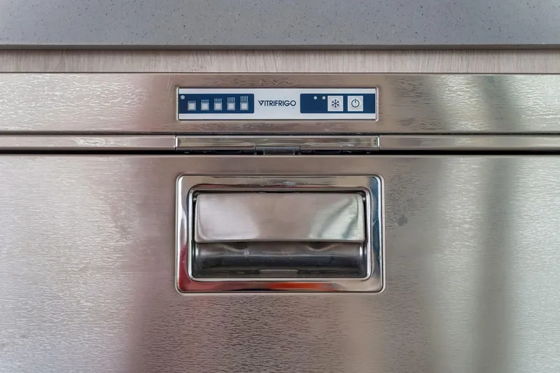 Slide: The Image of Stainless steel Vitrifrigo refrigerator on 2021 Leopard 43 Powercat yacht. - 30