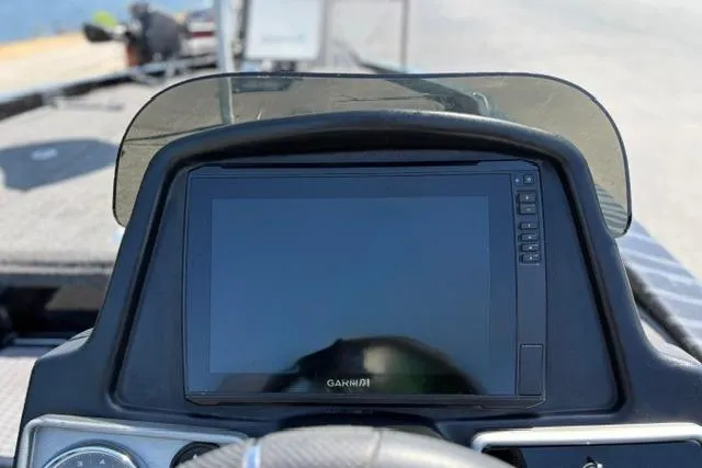 Slide: The Image of 2023 Caymas CX 20 PRO dashboard with Garmin display screen. - 28