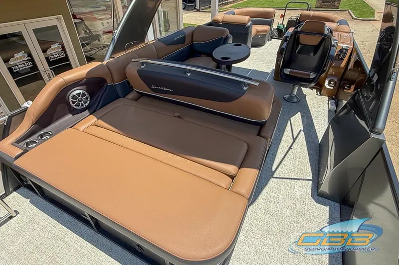 Slide: The Image of Luxurious 2022 South Bay 523 SB2 ARCH pontoon boat with spacious seating and modern amenities. - 2