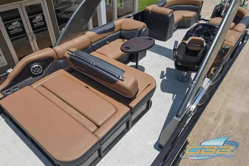 Slide: The Image of Luxurious 2022 South Bay 523 SB2 ARCH pontoon boat with spacious seating and modern amenities. - 22
