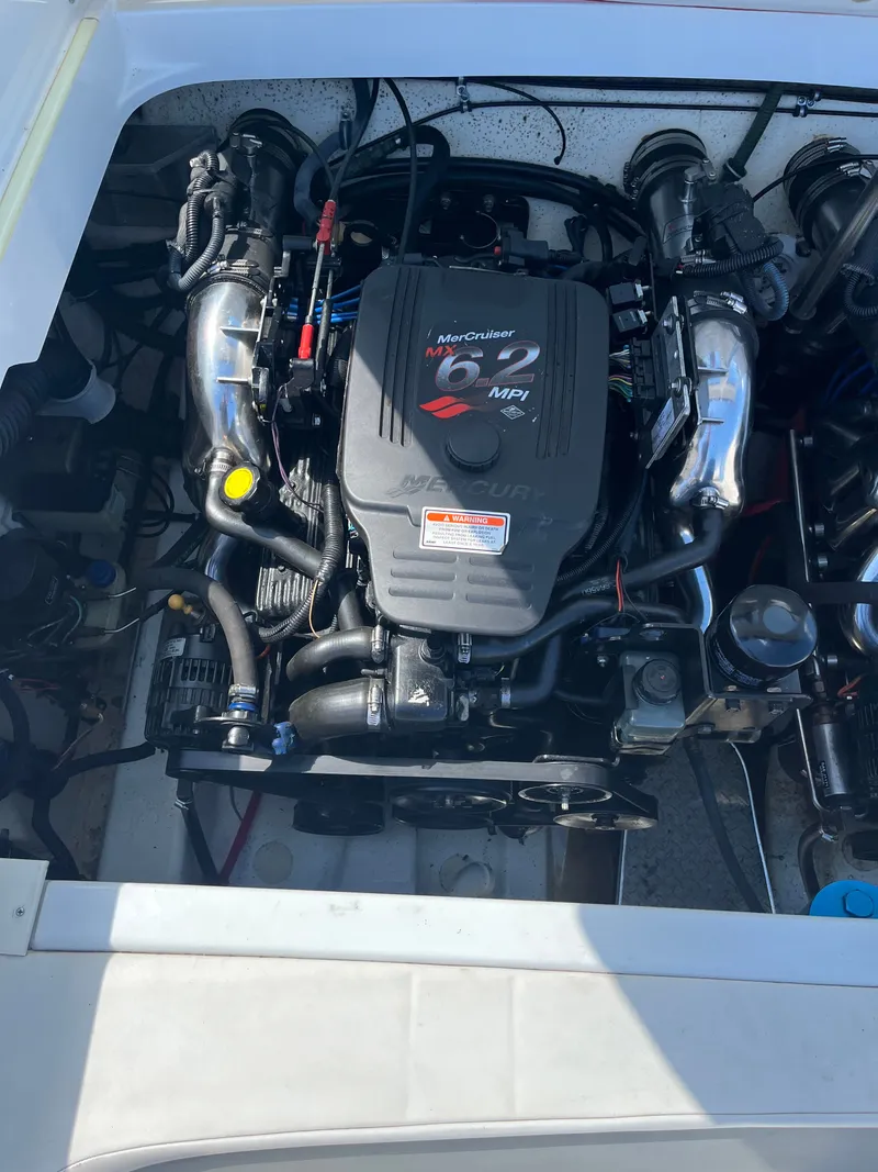 Slide: The Image of Engine compartment of a 2004 Formula 292 FASTech with a MerCruiser 6.2 MPI engine. - 12