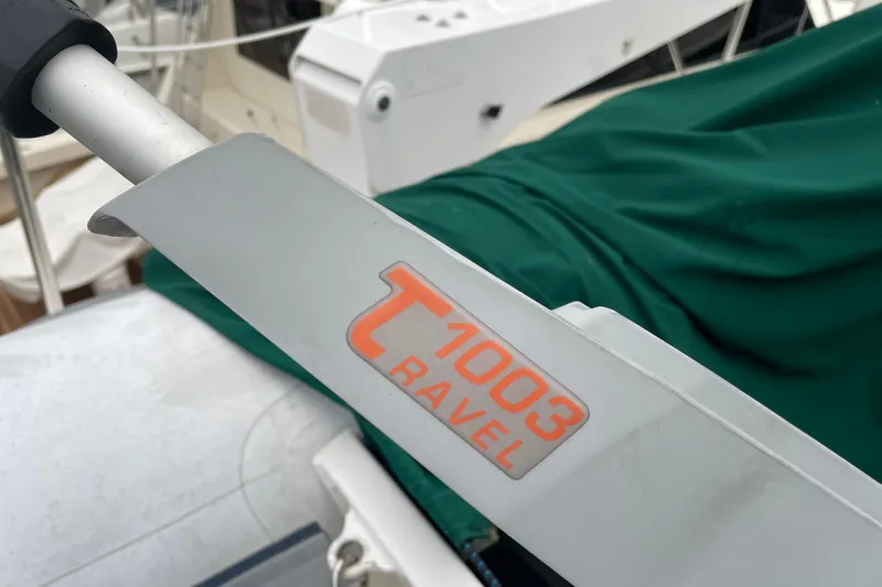 Slide: The Image of Close-up of a T1003 Ravel component on a 2006 American Tug 41 boat. - 30