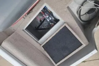 Slide: The Image of 2006 Tracker Pro Guide V-16 SC boat interior storage compartment. - 15
