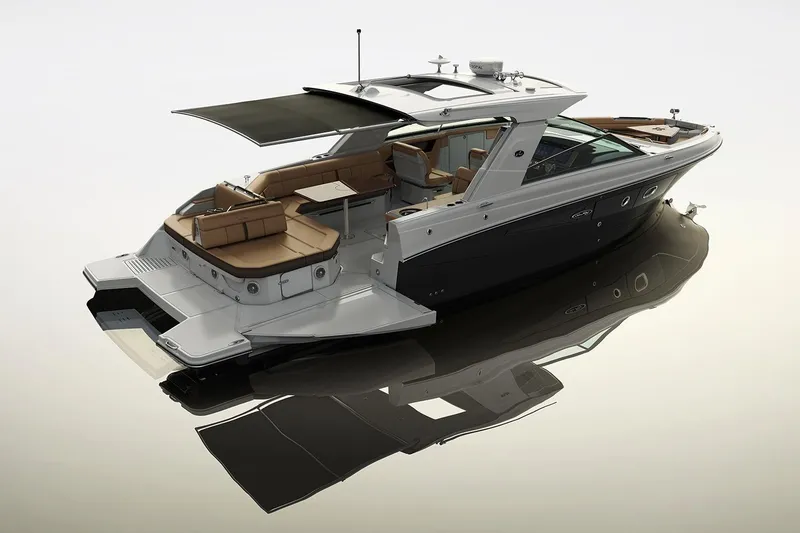 Slide: The Image of Manufacturer Provided Image: 2018 Sea Ray SLX 400 luxury motorboat with spacious deck and modern design. - 4