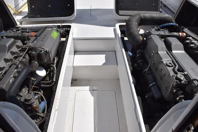 Slide: The Image of Engine hatches up, view looking aft - 54