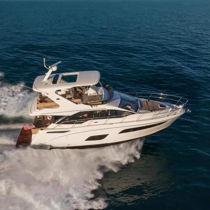 The Image of Manufacturer Provided Image: 2018 Sea Ray Fly 460 yacht cruising on open water. - 0