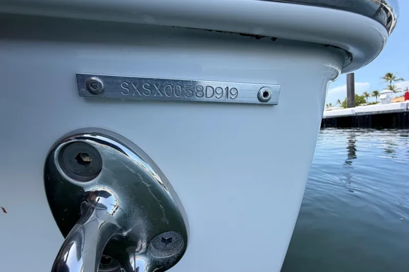 Slide: The Image of 2019 Sea Hunt Gamefish 27 Coffin Box boat with visible hull identification number. - 22
