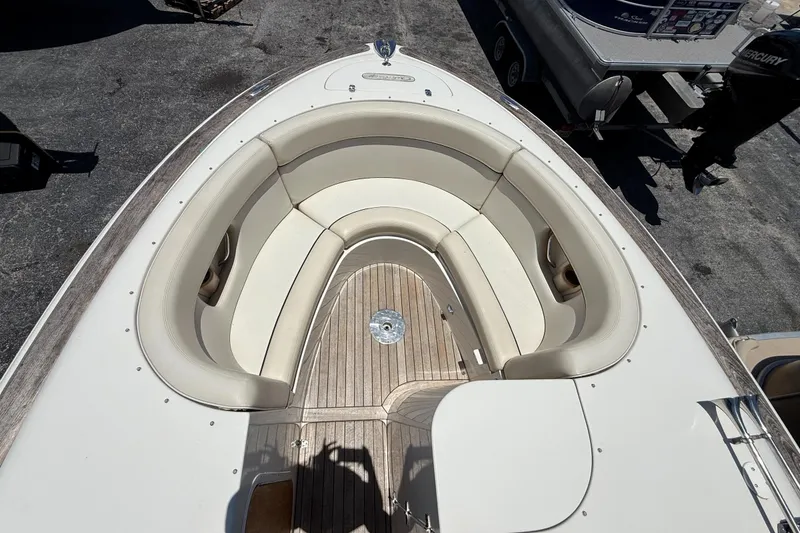 Slide: The Image of 2005 Chris-Craft Launch 28 boat with elegant seating and teak flooring. - 21