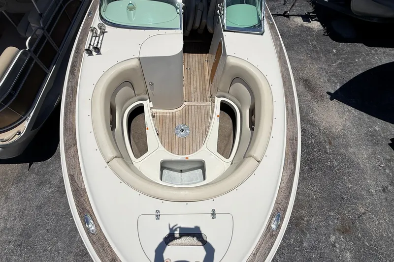 Slide: The Image of 2005 Chris-Craft Launch 28 boat with spacious seating and elegant design. - 22