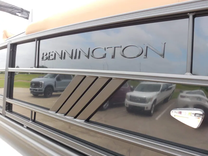Slide: The Image of Close-up of the Bennington 22MSB with a sleek black finish and stylish details. - 12