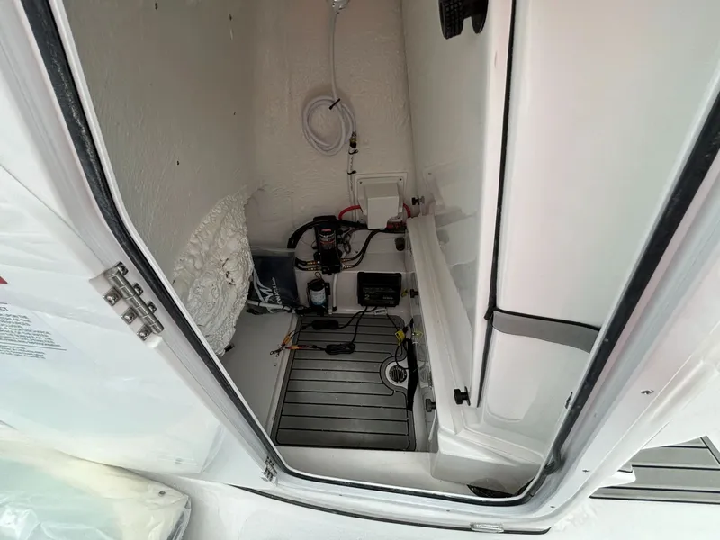 Slide: The Image of Interior of a boat with technical equipment and wiring. - 5