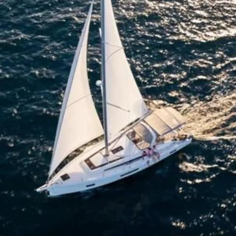 The Image of Beneteau Oceanis 51.1 sailboat on open sea, year 2020. - 0