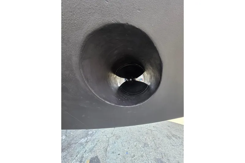 Slide: The Image of Close-up of Ocean Alexander 60 Trawler's bow thruster, 2000 model. - 30