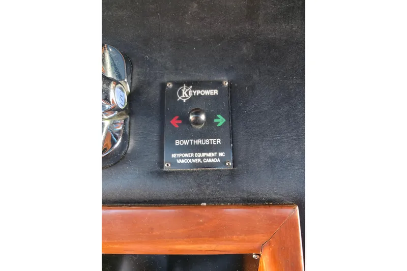 Slide: The Image of Bow thruster control panel on 2000 Ocean Alexander 60 Trawler, Keypower Equipment, Vancouver. - 35