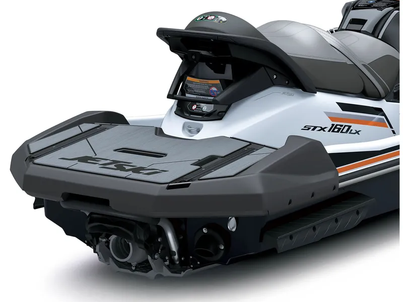 Slide: The Image of 2026 Kawasaki Jet Ski STX 160LX with sleek design and comfortable seating. - 13