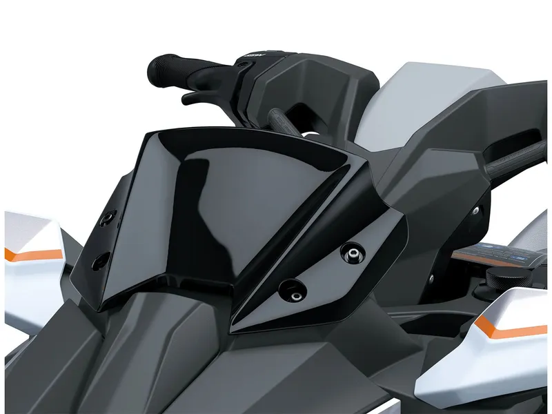 Slide: The Image of Close-up of the handlebars on a 2026 Kawasaki Jet Ski® STX® 160LX. - 8