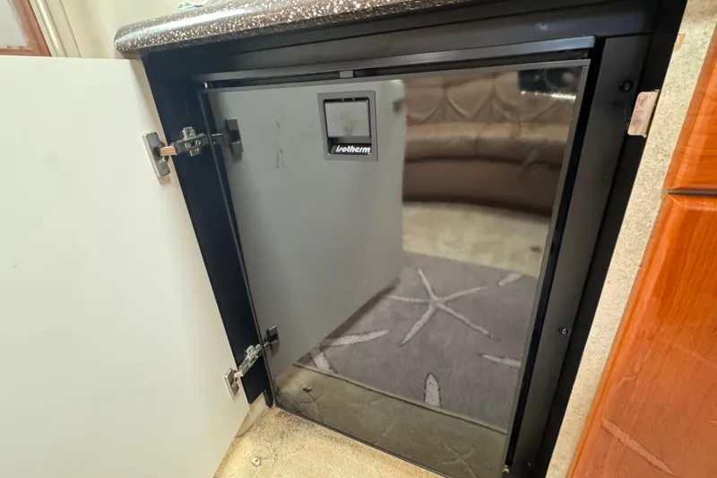 Slide: The Image of Built-in fridge in 2004 Formula 37 Performance Cruiser yacht interior. - 21