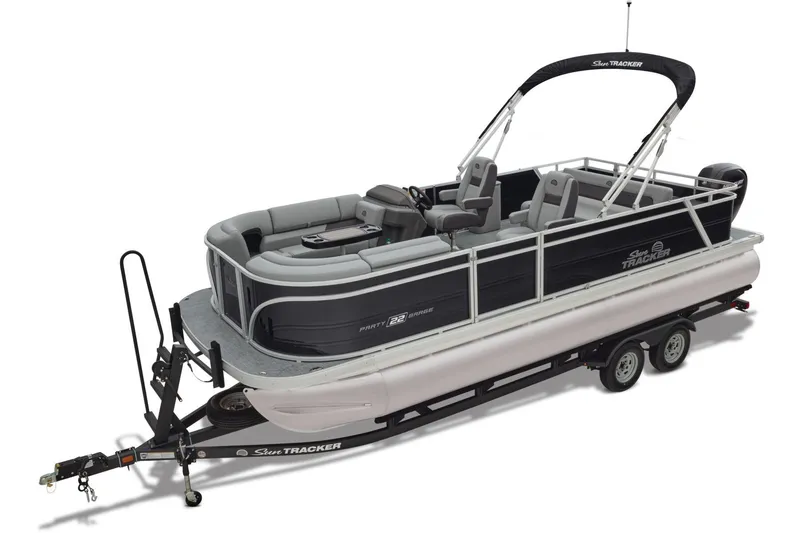 Slide: The Image of Sun Tracker Party Barge 22 RF DLX 2026 - 19