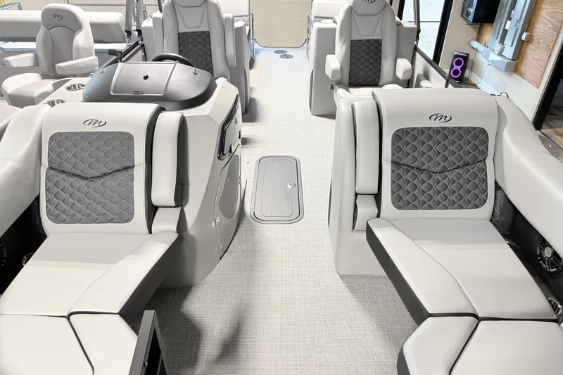 Slide: The Image of 2026 Manitou Encore SL SHP575 interior with luxurious seating and modern design. - 19