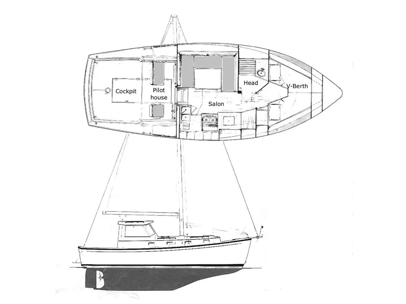 Slide: The Image of Cape Dory MS300 1989 - 40