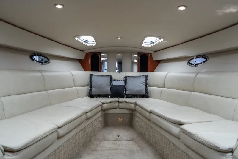 Slide: The Image of Luxurious interior of a 2007 Formula 400 Super Sport yacht with plush seating and elegant lighting. - 45