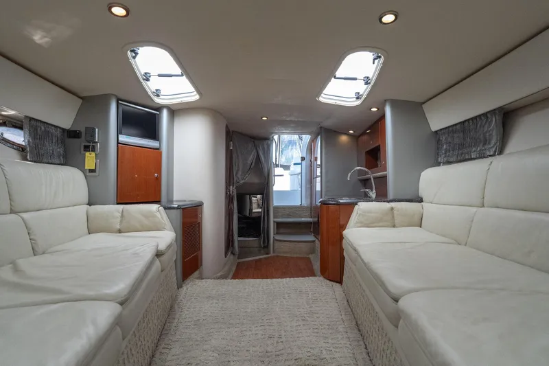 Slide: The Image of Luxurious interior of a 2007 Formula 400 Super Sport yacht with plush seating and modern amenities. - 47