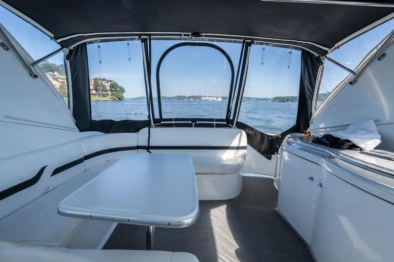 Slide: The Image of Interior of a 2007 Formula 400 Super Sport yacht with lake view. - 27