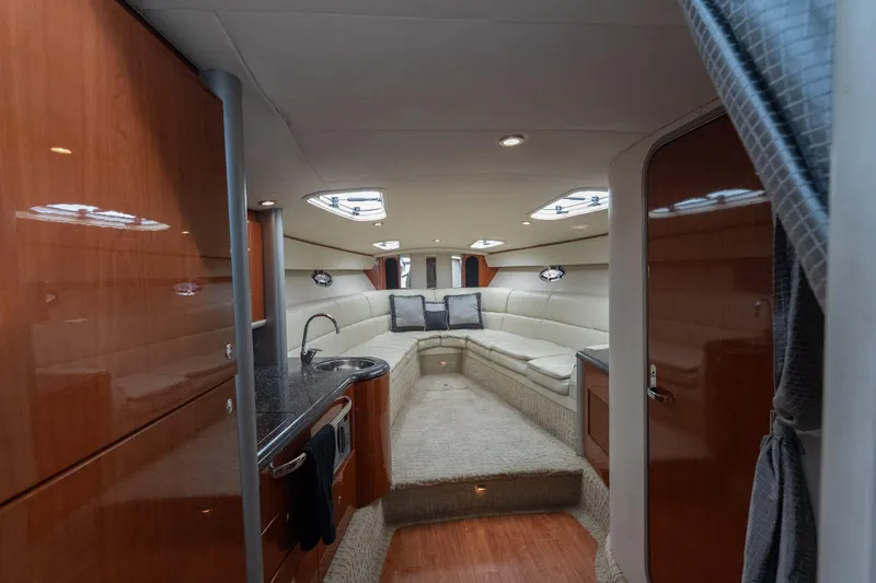 Slide: The Image of Luxurious interior of a 2007 Formula 400 Super Sport yacht with plush seating and modern amenities. - 42