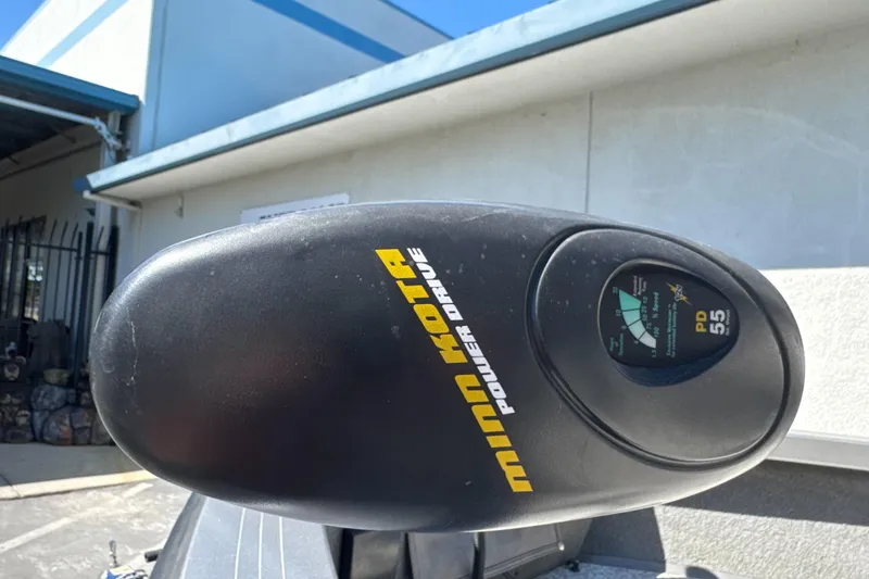 Slide: The Image of Minn Kota Power Drive motor on 2008 Crestliner 1750 Fish Hawk SC boat. - 12
