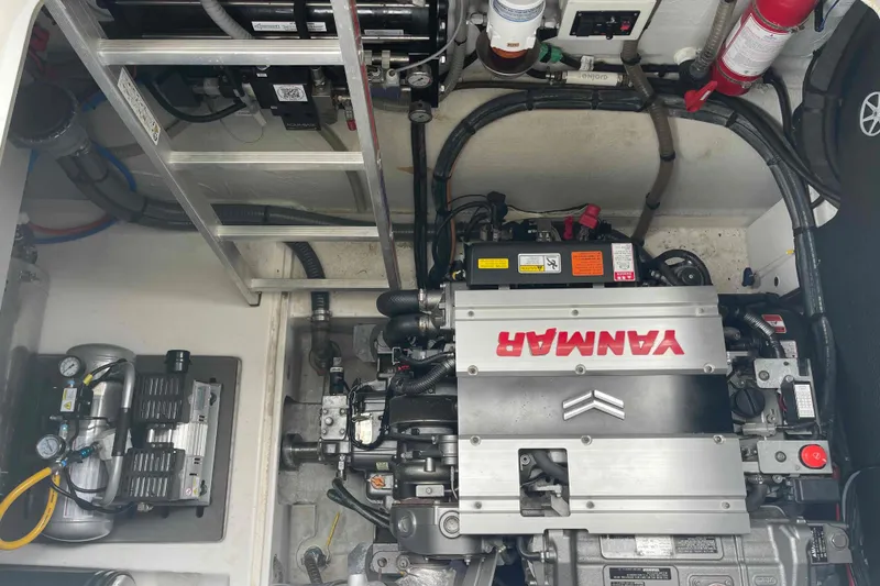 Slide: The Image of Engine room of 2022 Fountaine Pajot MY4.S with Yanmar engine and equipment. - 51