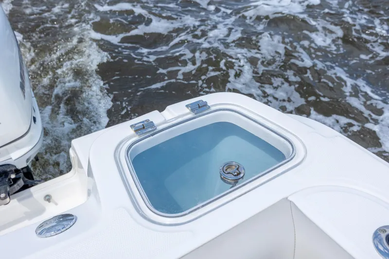 Slide: The Image of Boston Whaler 420 Outrage 2017 boat deck with water view. - 71