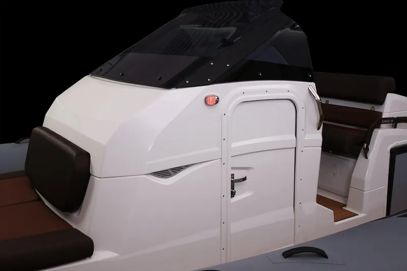 Slide: The Image of 2027 Brig Eagle 10 boat interior with sleek design and modern seating. - 13