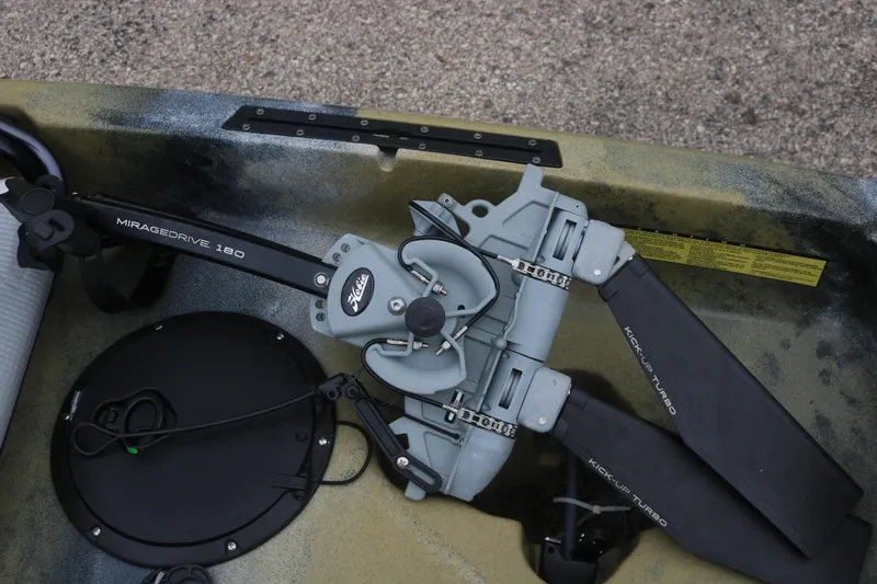 Slide: The Image of 2023 Hobie Mirage Compass kayak with MirageDrive 180 pedal system. - 1