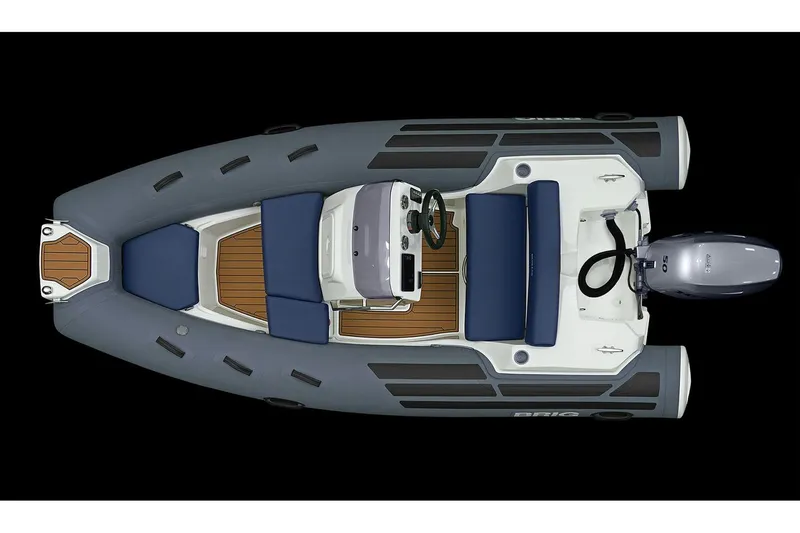 Slide: The Image of Manufacturer Provided Image: Aerial view of Brig Eagle 4 boat, 2026 model. - 1