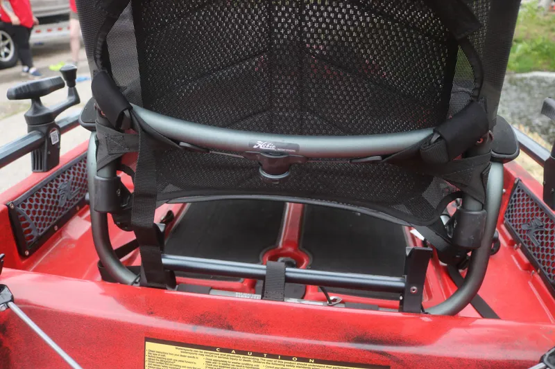 Slide: The Image of 2023 Hobie Mirage Pro Angler 14 kayak seat, showcasing ergonomic design and sturdy construction. - 12