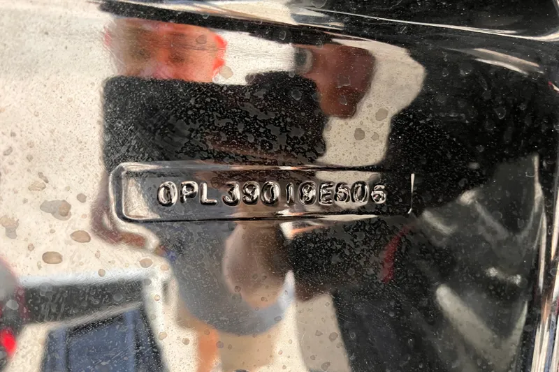 Slide: The Image of Close-up of 2007 Outerlimits 39 GTX hull identification number. - 6