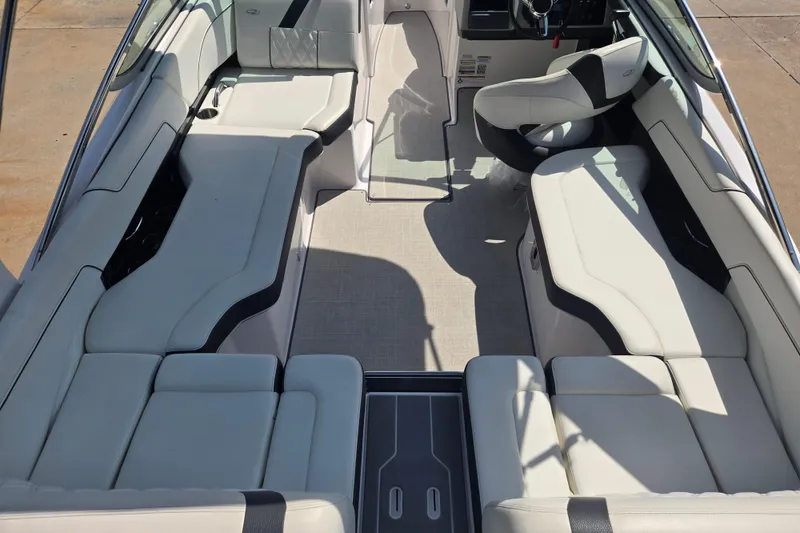 Slide: The Image of 2020 Regal 2300 Bowrider interior with spacious seating and modern design. - 17