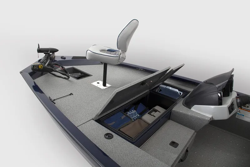 Slide: The Image of Manufacturer Provided Image: 2018 G3 Sportsman 18 fishing boat with storage compartments and seating. - 10