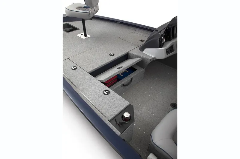 Slide: The Image of Manufacturer Provided Image: 2018 G3 Sportsman 18 boat interior with storage compartments and seating. - 9